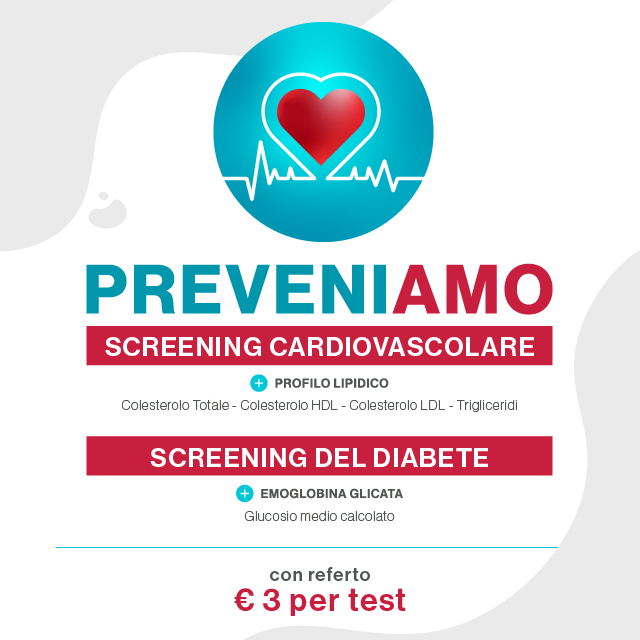 locandina proposta servizi di prevenzione cardiovascolare e del diabete